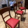 Ensemble d'assises en cuir rouge